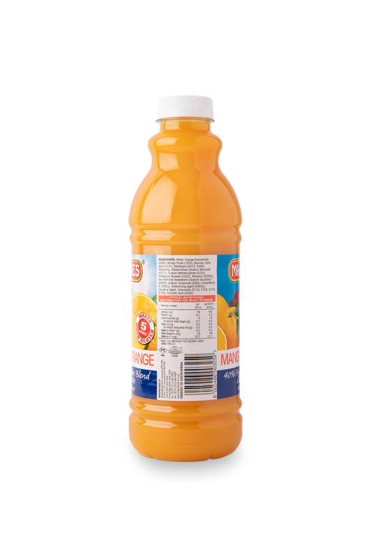 6 x MAGALIES 1 liter Mango / Orange Punch 40% (Sold 6x 1L Per Case)