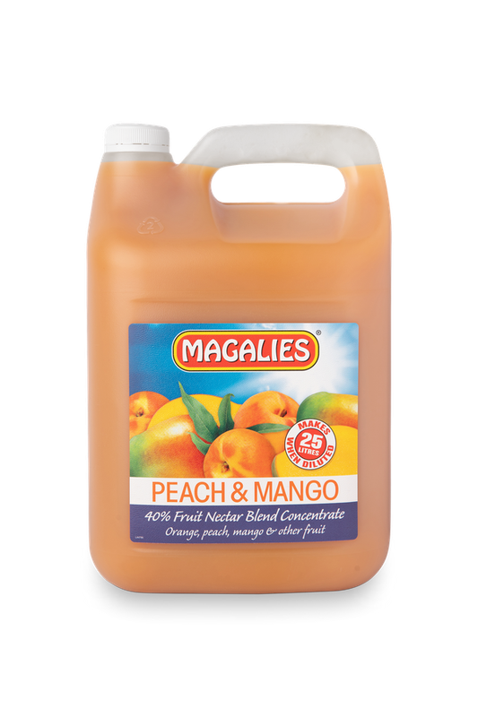 2 x MAGALIES 5 liter Peach Mango 40% (Sold 2x 5L Per Case)