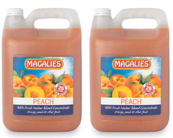 2 x MAGALIES 5 liter Peach 48% (Sold 2x 5L Per Case)