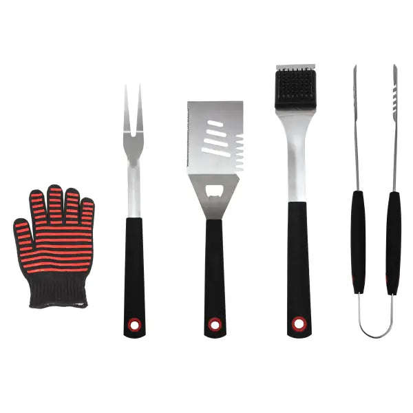 Alva 5Pc BBQ / Braai Tool Set With Case