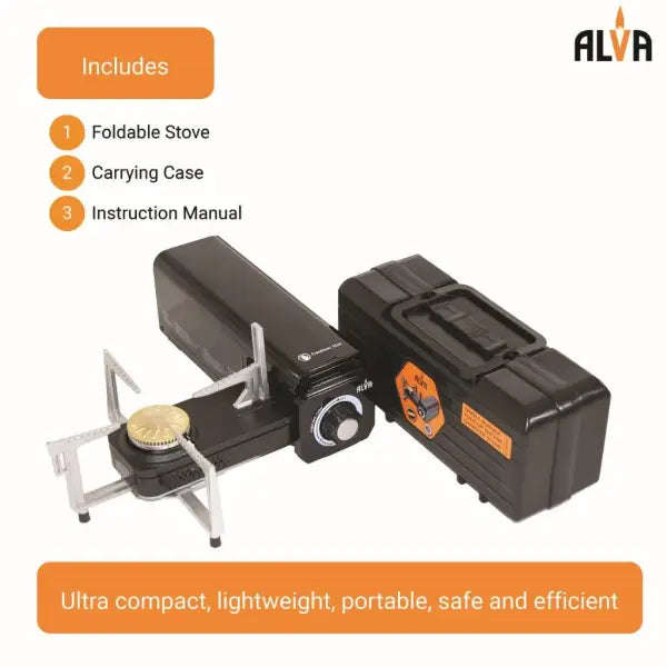 Alva Mini Fold-Up Butane Canister Camping Stove