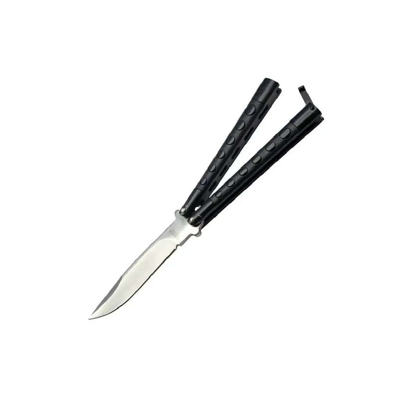 Butterfly knife black handle- 7127P