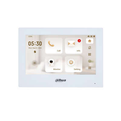 Dahua White IP Indoor Monitor 7 Inch