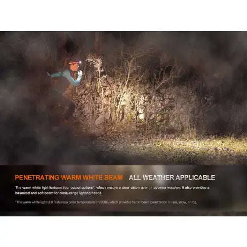 Fenix HM65R-T V2.0 LED Headlamp (Nebula Purple)
