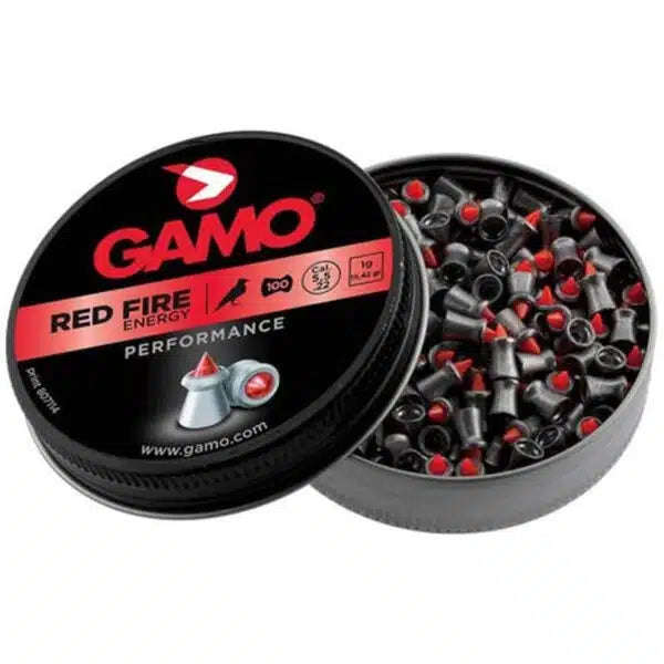 Gamo Red Fire Pellets  5.5mm (Pack of 100) (Bulk Buy 10 X Tins)