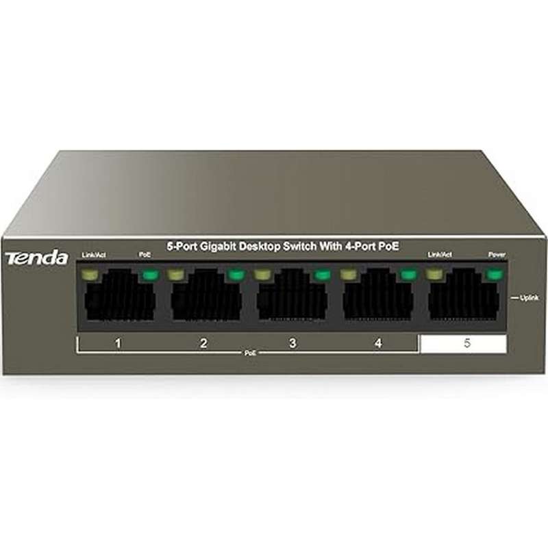 TENDA DESKTOP SWITCH GIGABIT 4-PORT POE