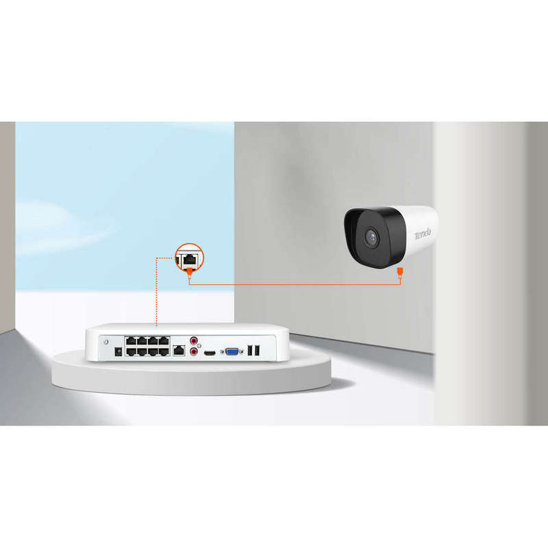 Tenda N6P-8H 8-Channel PoE HD Network Video Recorder