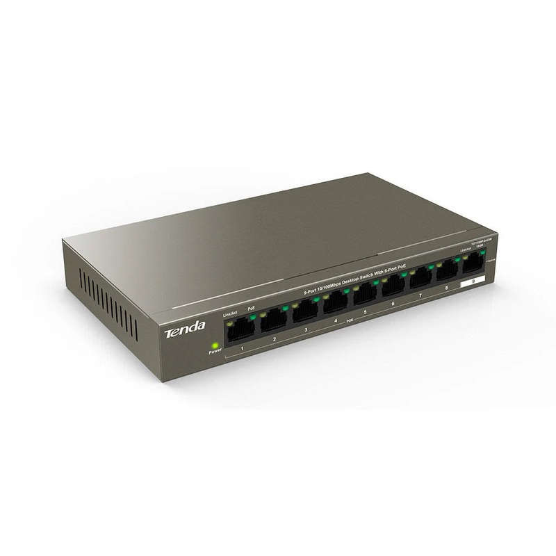 TENDA DESKTOP SWITCH 10/100 8-PORT POE