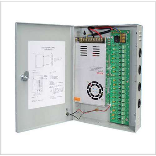 Hikvision 18-Channel 20 Amp 12VDC PTC Power Supply