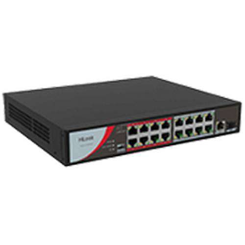HiLook 16 Port 100 Mbps Fast Ethernet Unmanaged POE Switch