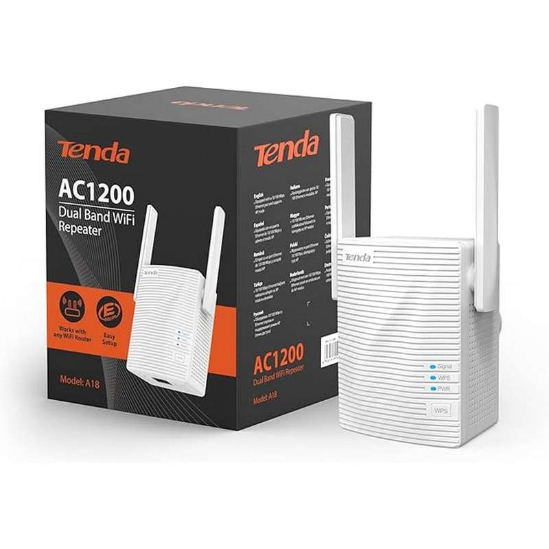 Tenda A18 1200Mbps Wireless Dual Band Range Extender