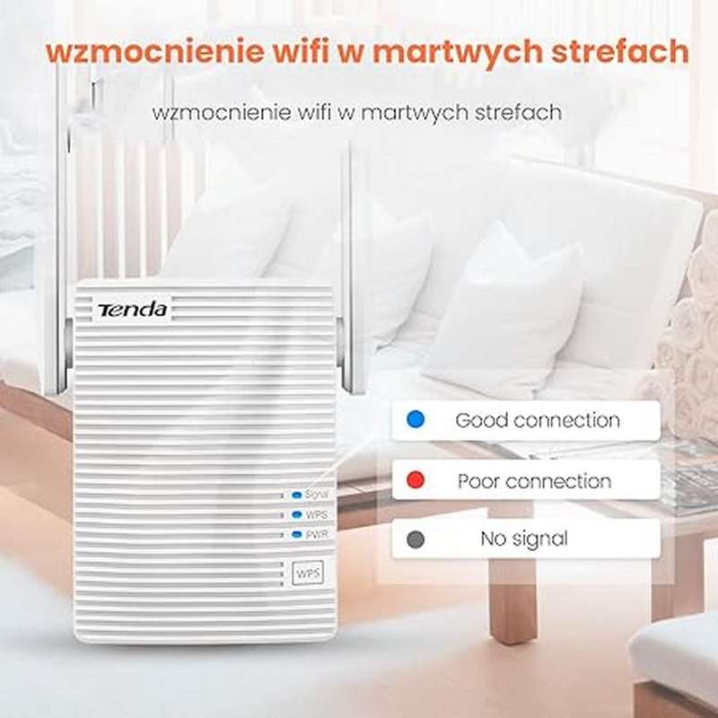 Tenda A18 1200Mbps Wireless Dual Band Range Extender