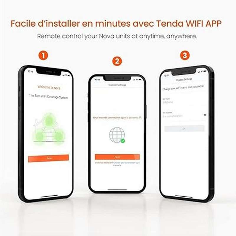 Tenda Nova MW3 AC1200 Dual-Band 3-Pack Mesh WiFi System