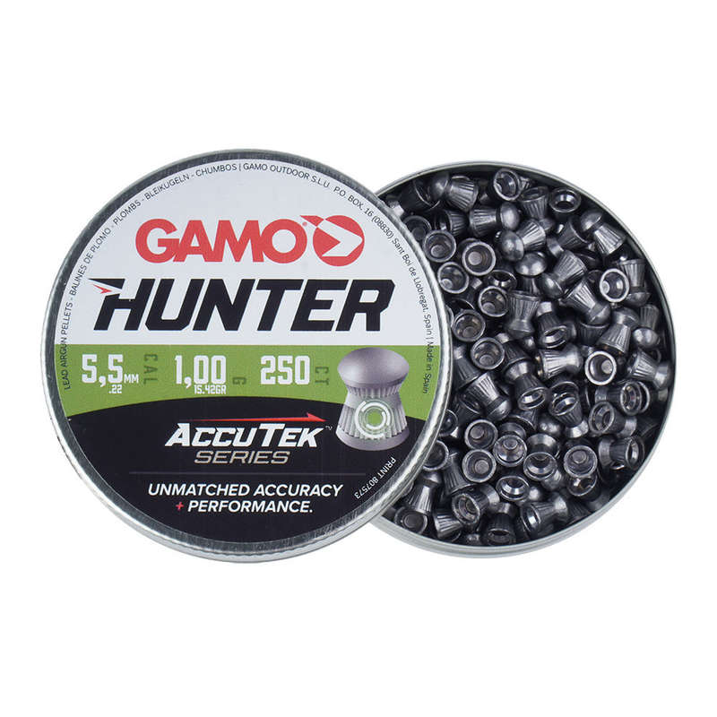 Diabolo Pellet AccuTek Hunter Caliber 5.5 mm 250 Bulk Buy X 10 Tins