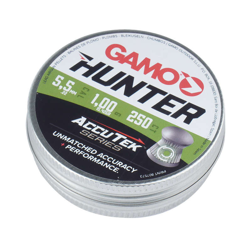 Diabolo Pellet AccuTek Hunter Caliber 5.5 mm 250 Bulk Buy X 10 Tins