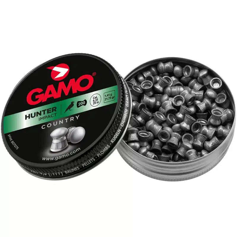 Gamo Hunter Pellets  6.35mm (Pack of 200) Bulk Buy 10 X Tins