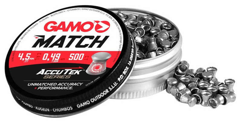 GAMO PELLETS MATCH 4.5 ACCUTEK(500) Bulk Buy X 10 Tins