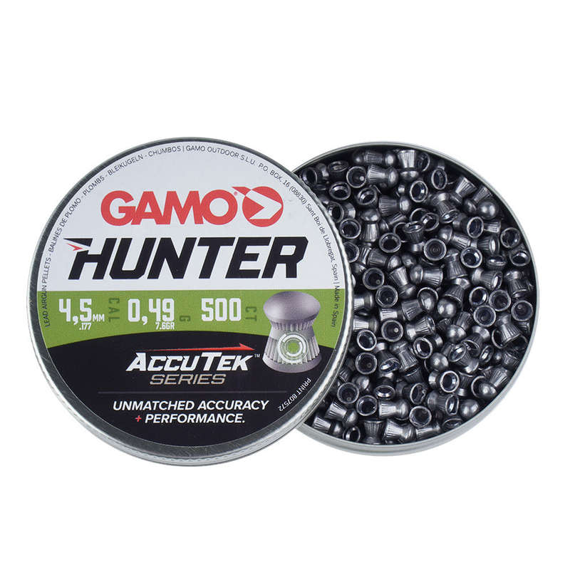 Diabolo Pellet AccuTek Hunter Caliber 4.5 mm 500 Bulk Buy X 10 Tins