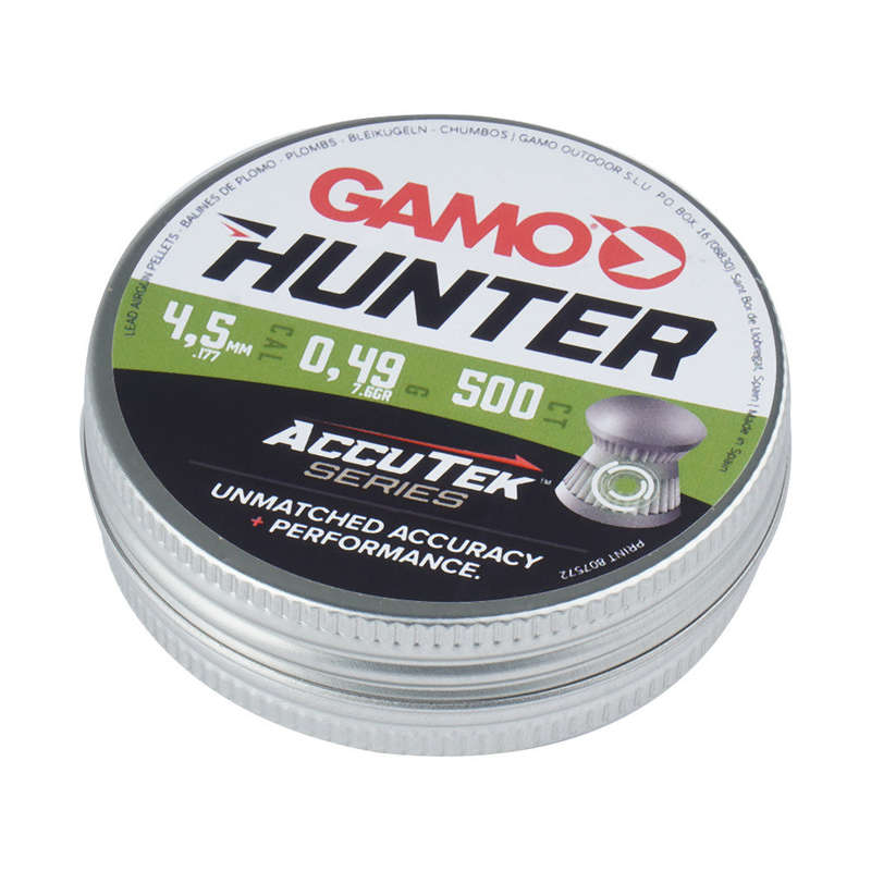 Diabolo Pellet AccuTek Hunter Caliber 4.5 mm 500 Bulk Buy X 10 Tins