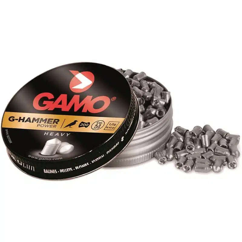 Gamo G-Hammer Pellets  4.5mm (Pack of 200) Bulk Buy X 10 Tins