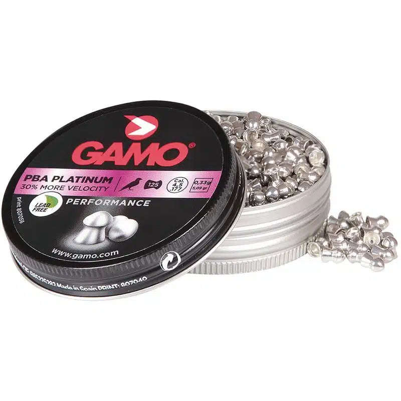 Gamo PBA Platinum Pellets  4.5mm (Pack of 125) Bulk Buy 10 X Tins