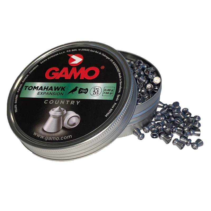 Gamo Tomahawk Pellets  4.5mm (Pack of 750) Bulk Buy 10 X Tins