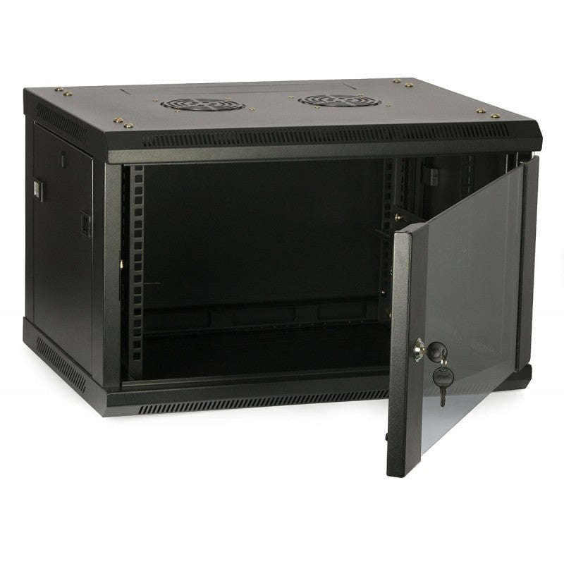 Hikvision 9U Wall Box Swingframe (600mm) incl Fan and Power