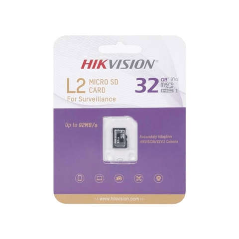 Hikvision L2 V10 32GB Surveillance MicroSD (TF) Card HS-TF-L2-32G