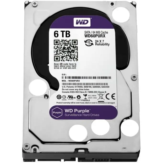 Hikvision Western digital 6TB hard drive