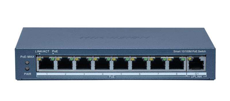 Hikvision 8 Port Fast Ethernet Smart POE Switch