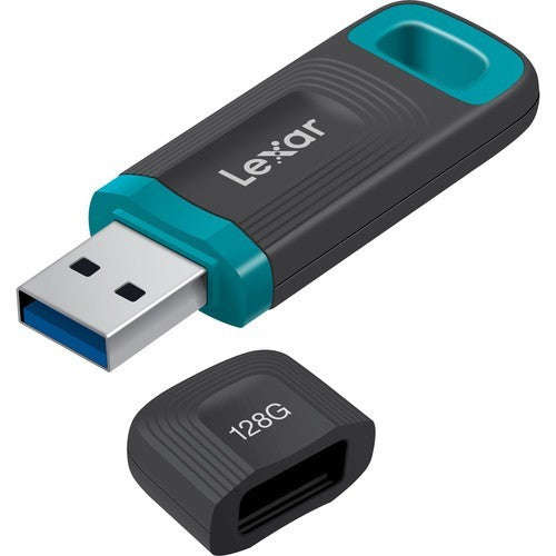 JumpDrive Tough 128GB USB3.0 Type A Flash Drive - Black & Turquoise