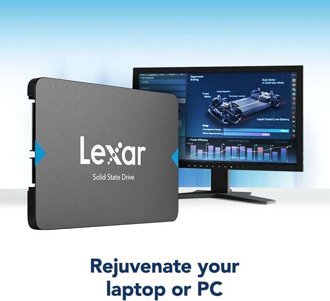 Lexar 240GB NQ100 SSD 2.5 Inch SATA III Internal Solid State Drive, Up to 550MB/s Read