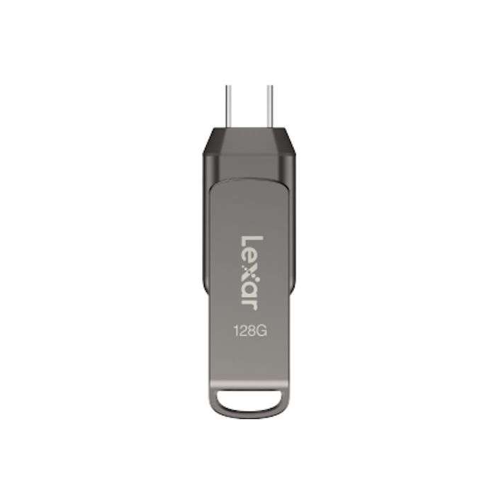 Lexar JumpDrive D400 Flash Drive - USB 3.1 Type-C, 128GB, 130MB/s