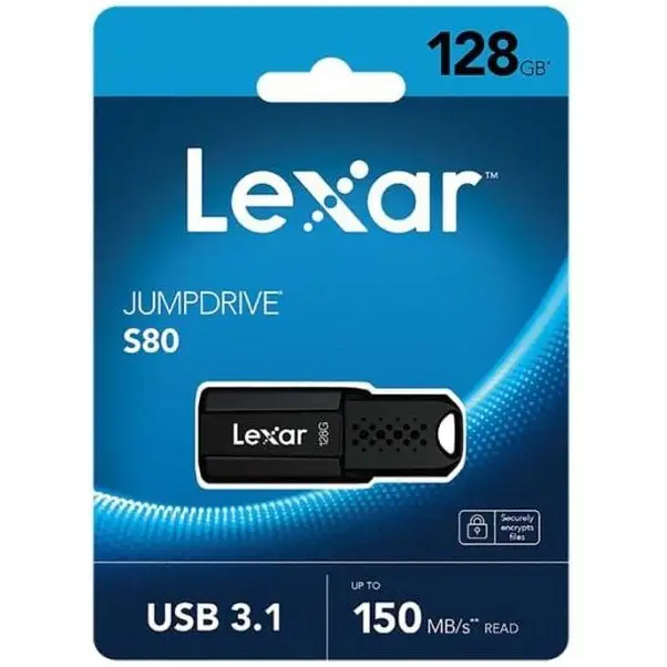 Lexar Jumpdrive S80 Flash Drive - 128GB, Usb 3.1