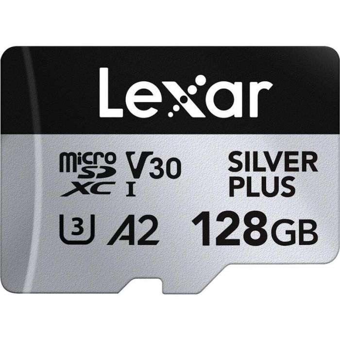 Lexar Professional SILVER PLUS UHS-I microSDXC Card - 128GB, 205MB/s