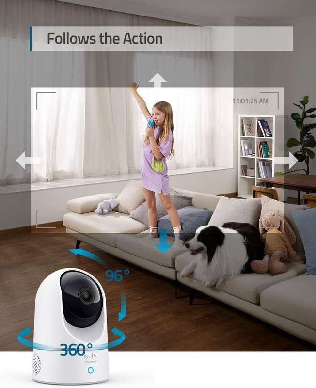 Eufy Indoor Cam 2K Twin Pack + 2 x Micro SD 32GB - Bundle