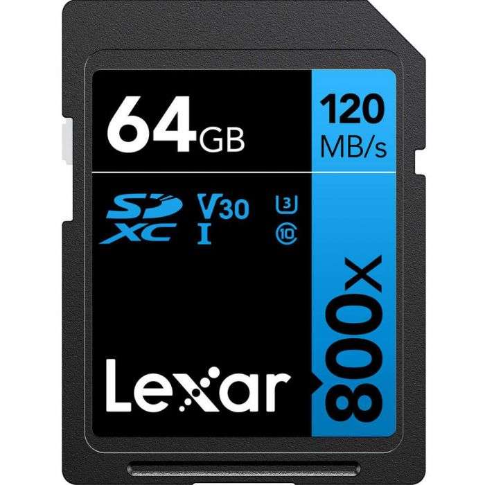 Lexar 800x High-Performance SD Memory Card - 64GB