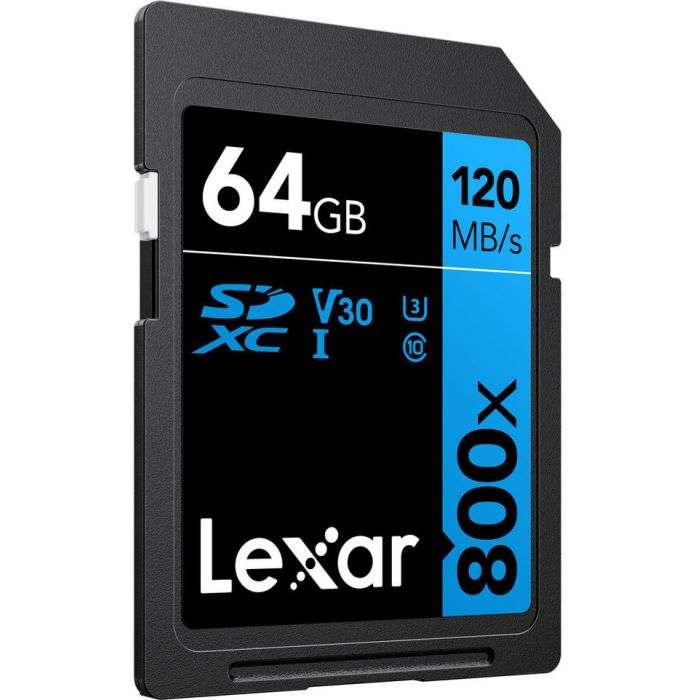 Lexar 800x High-Performance SD Memory Card - 64GB