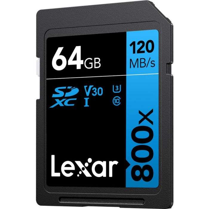 Lexar 800x High-Performance SD Memory Card - 64GB
