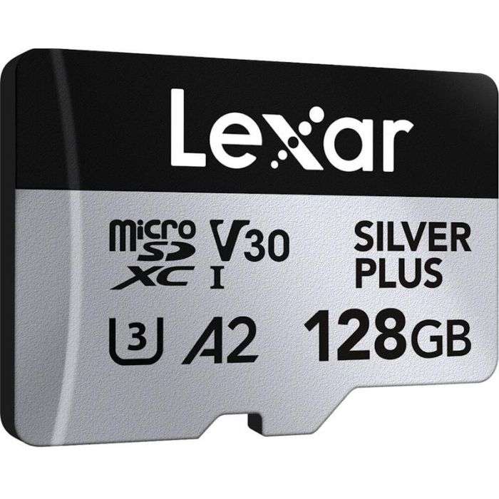 Lexar Professional SILVER PLUS UHS-I microSDXC Card - 128GB, 205MB/s