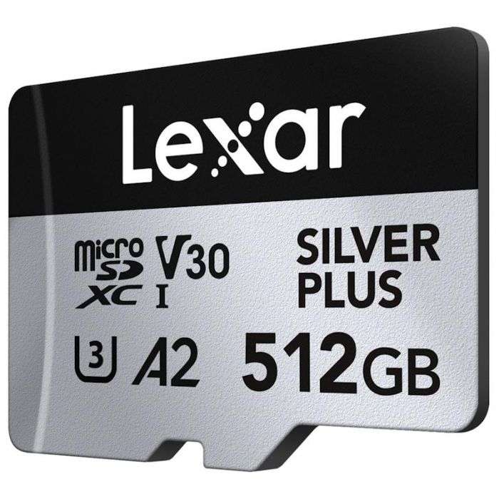 Lexar Professional SILVER PLUS UHS-I microSDXC Card - 512GB, 205MB/s