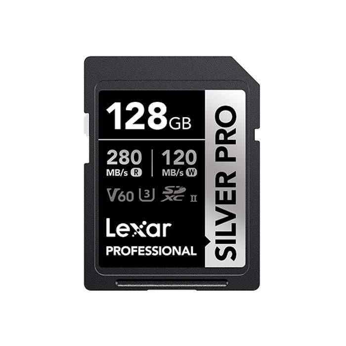 Lexar Professional SILVER PRO SDXC UHS-II Memory Card - 128GB, 280MB/s