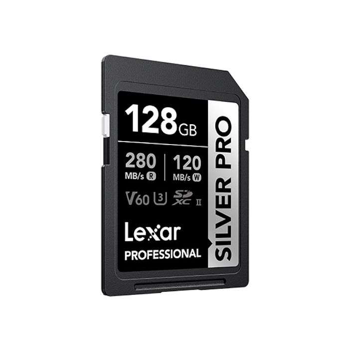 Lexar Professional SILVER PRO SDXC UHS-II Memory Card - 128GB, 280MB/s