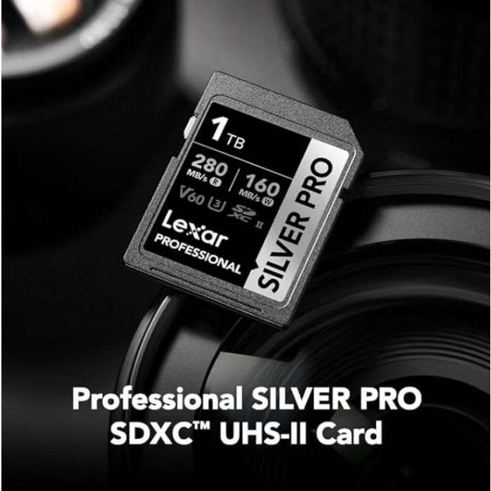 Lexar Professional SILVER PRO SDXC UHS-II Memory Card - 1TB, 280MB/s