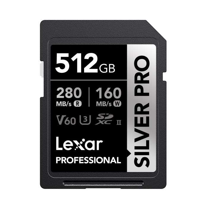 Lexar Professional SILVER PRO SDXC UHS-II Memory Card - 512GB, 280MB/s