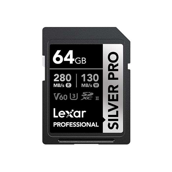 Lexar Professional SILVER PRO SDXC UHS-II Memory Card - 64GB, 280MB/s