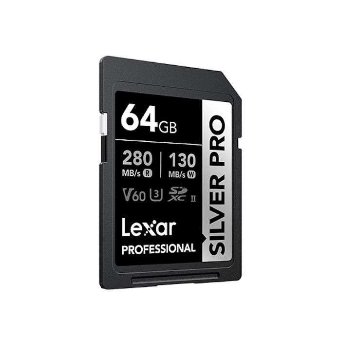 Lexar Professional SILVER PRO SDXC UHS-II Memory Card - 64GB, 280MB/s