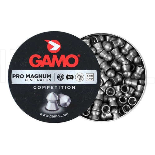 Gamo Pellets 6.35mm Pro-Magnum 175 (Bulk Buy 10 Tins)