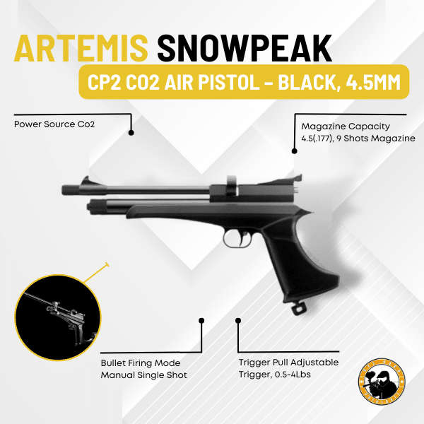 ARTEMIS CP2 BLACK AIRGUN 5.5