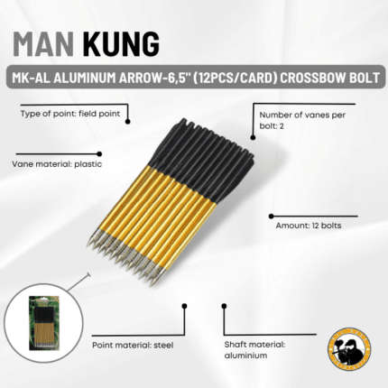 ALUMINUM ARROW-6,5" (12PCS/CARD)-MK-AL